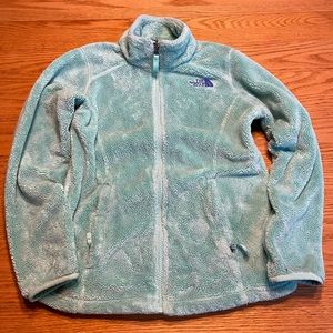 Girls North Face zip-up Fleece coat